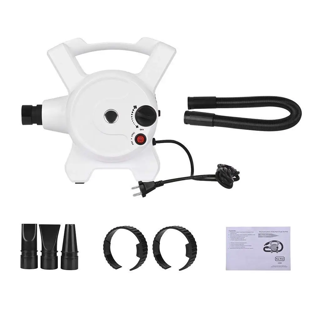 High Power Pet Hair Dryer Portable Dual Motor Water Blower Dogs Cats Cleaning Grooming Tool