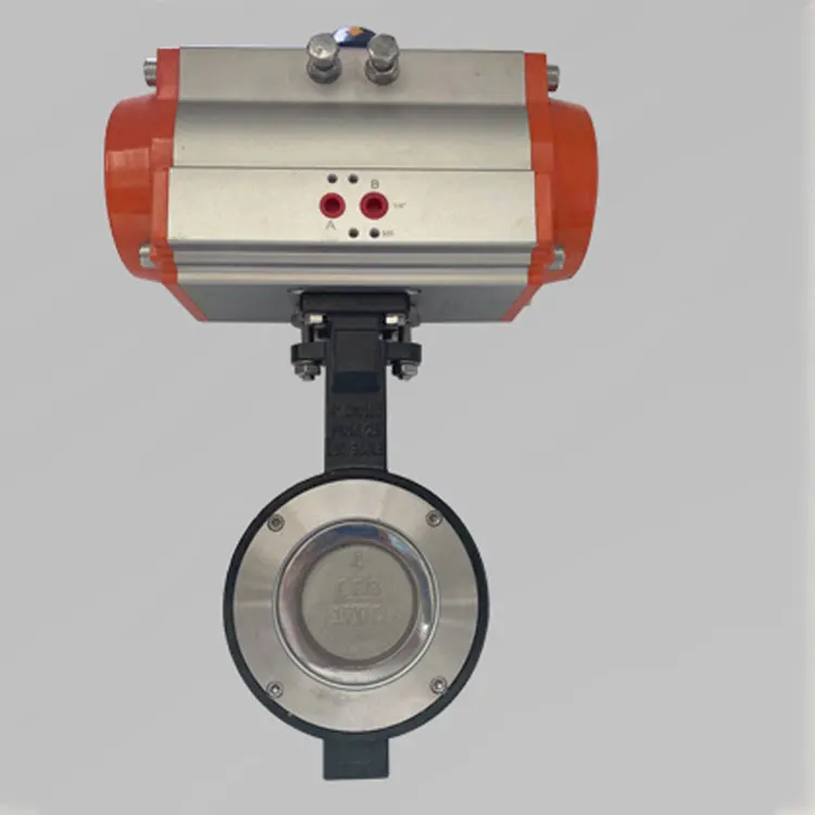 Клапан-бабочка для вентиляции с пневматическим приводом 6 дюймов Ss304