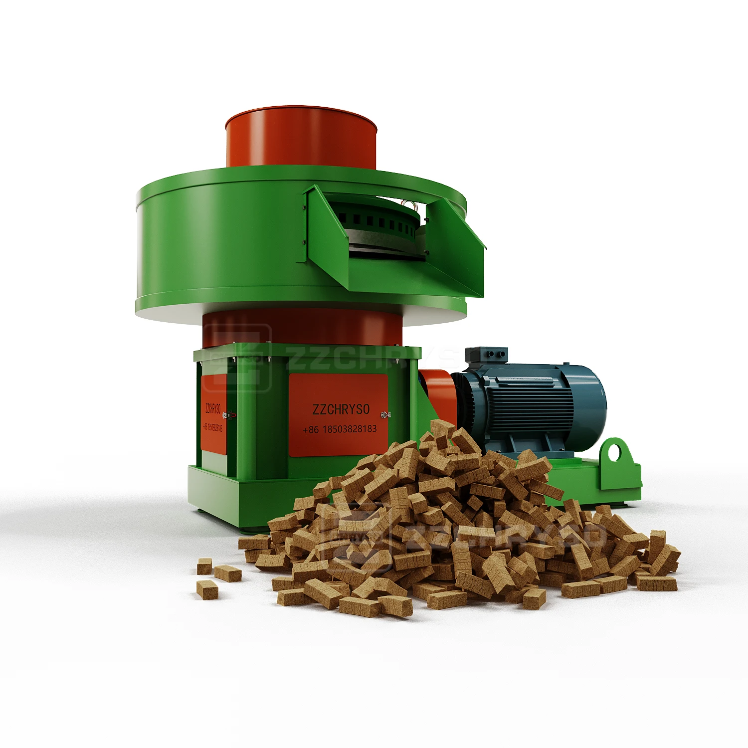 Wheat Corn Rick Straw Press Biomass Pellet Briquette Making Machine Rdf Fuel Producing Solid Waste Garbage Briquetting Machines