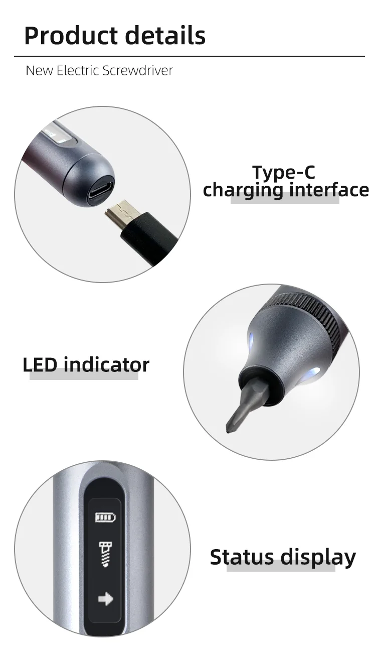 Portable Power Screw Drivers Cordless Mini Electric Screwdriver 3.6 V Rechargeable Lithium Battery Set Tools