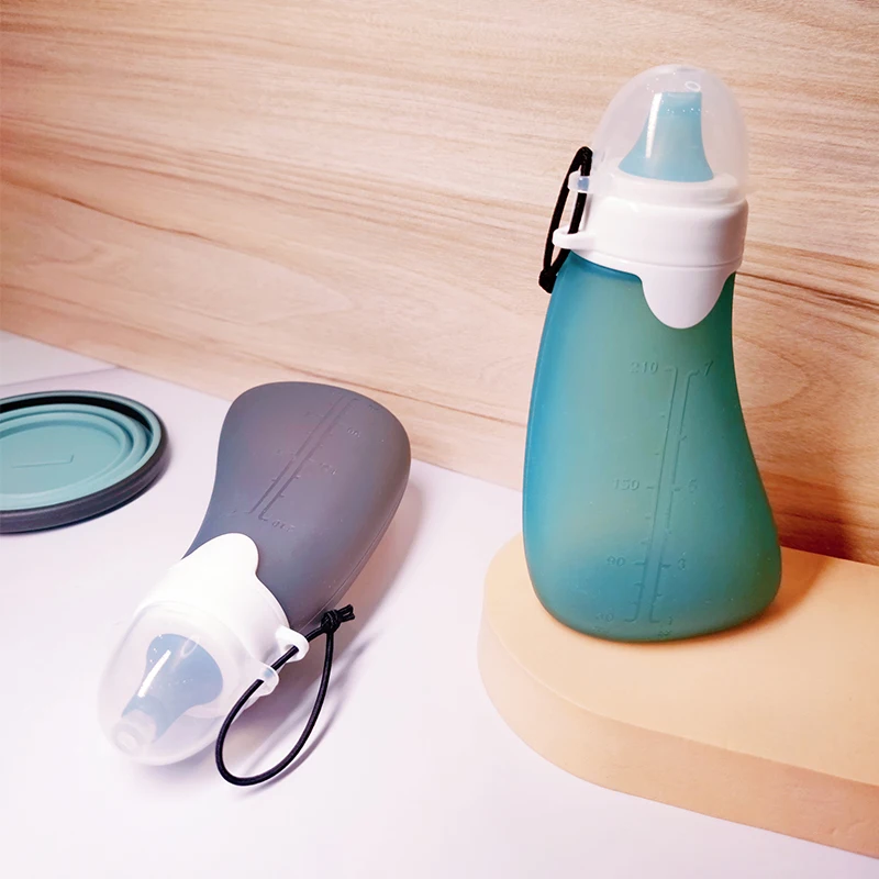 Eco BPA-Free Refillable Toddler Food Storage Kids Squeeze Pouches Reusable Silicone Baby Food Pouches for Homemade Organic Food