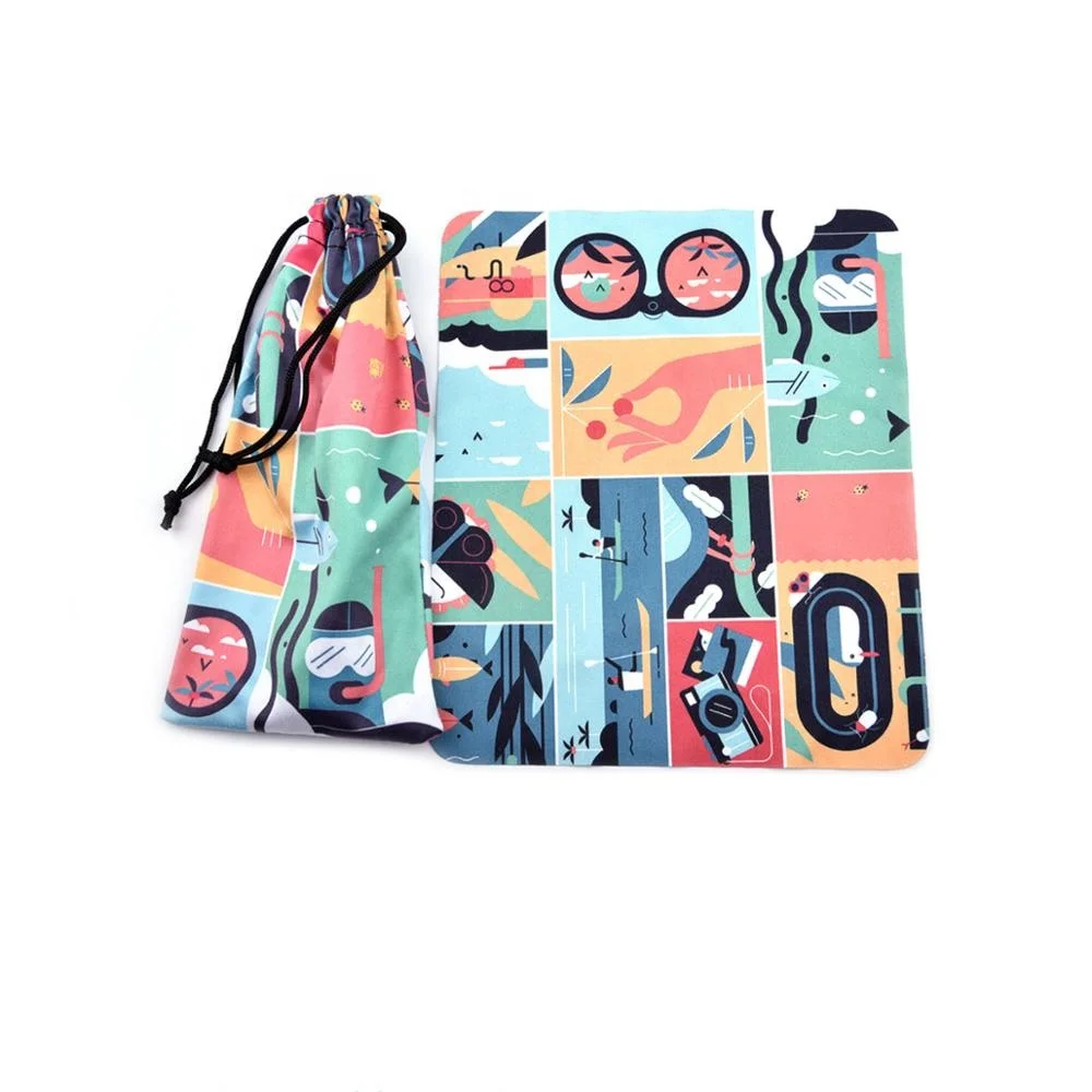 Soft microfiber pouches with Drawstring Pull Closure to clean or store your eyewear, sunglasses, cell phones, iPods & Players