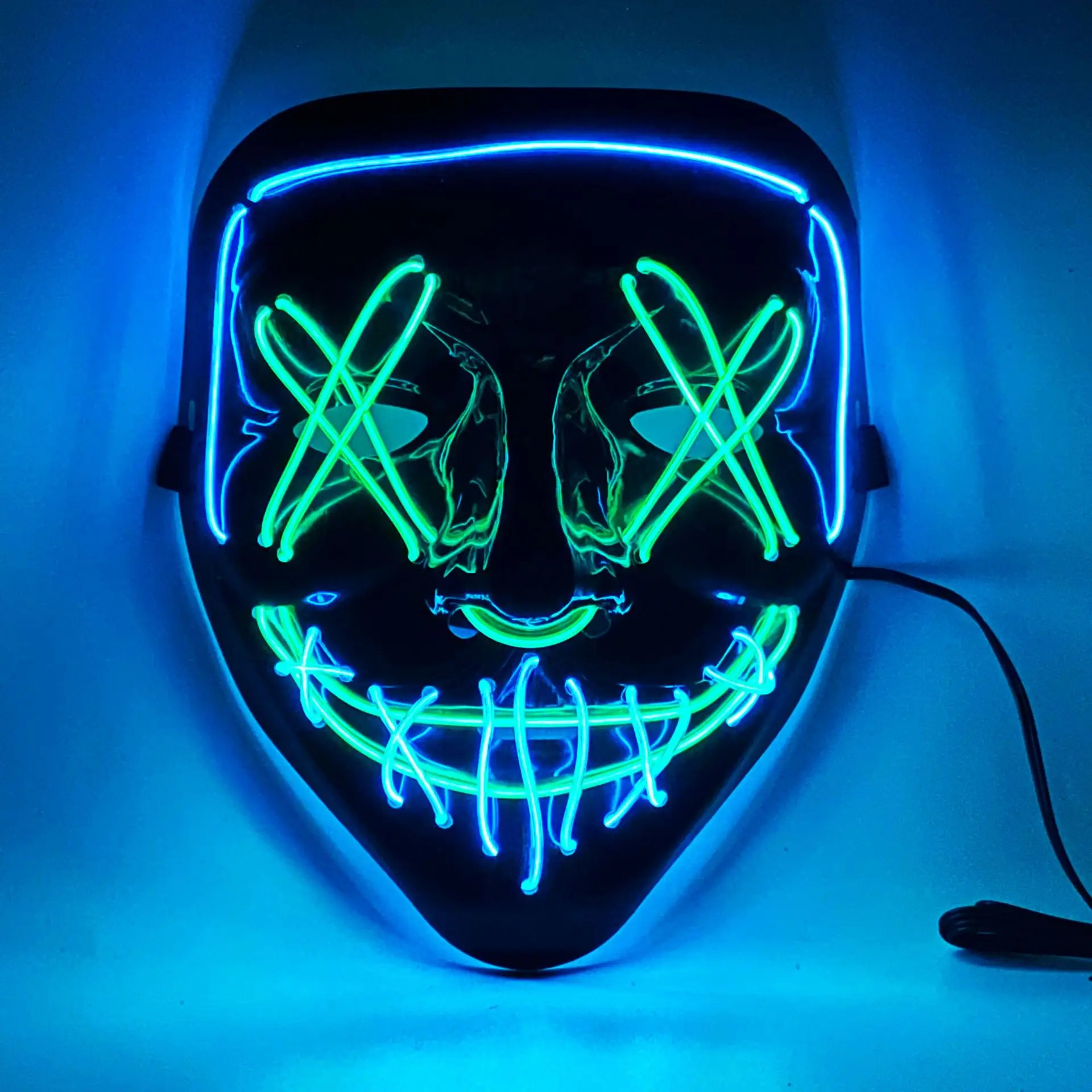 Halloween Led Light up Mask for Halloween Masquerade Party Cosplay