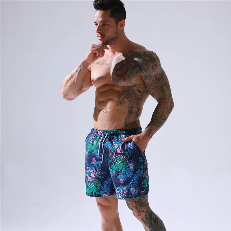 Summer vacation Men Fashion Sports Beach Swim Shorts 2024 Custom Cute Pattern Swim Shorts