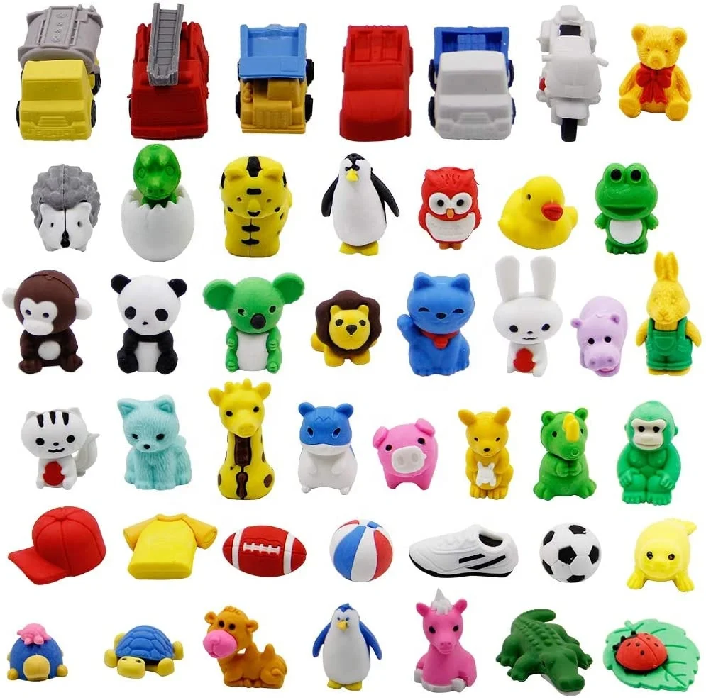 Novelty Food Puzzle Erasers for Kids Party Favors and Classroom