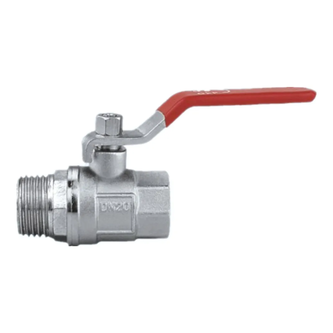 1/2" Dn15 Good Price Cf8m 1000 Wog Red Level Handle Brass Ball Valve