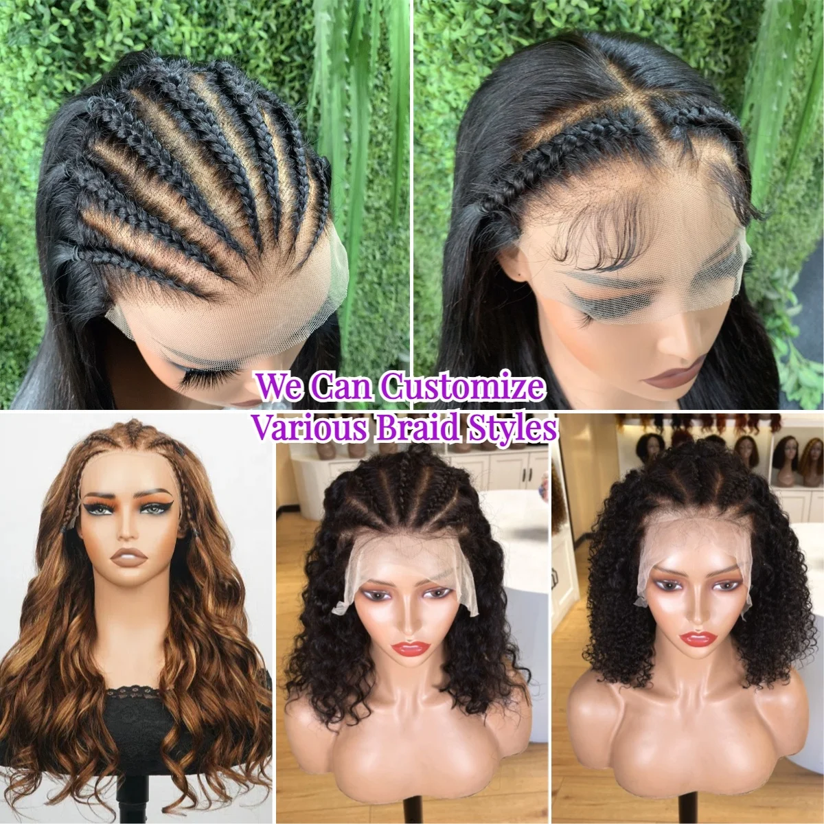 New Beauty Products For Women Raw Vietnamese Hair Hand Weaves And Wigs,Straight Hair Vendor 5x7 Braid Wigs Human Hair Lace Front