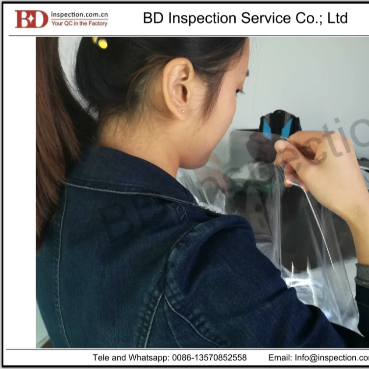 Проверка качества подкладки для душевой кабины из ПВХ