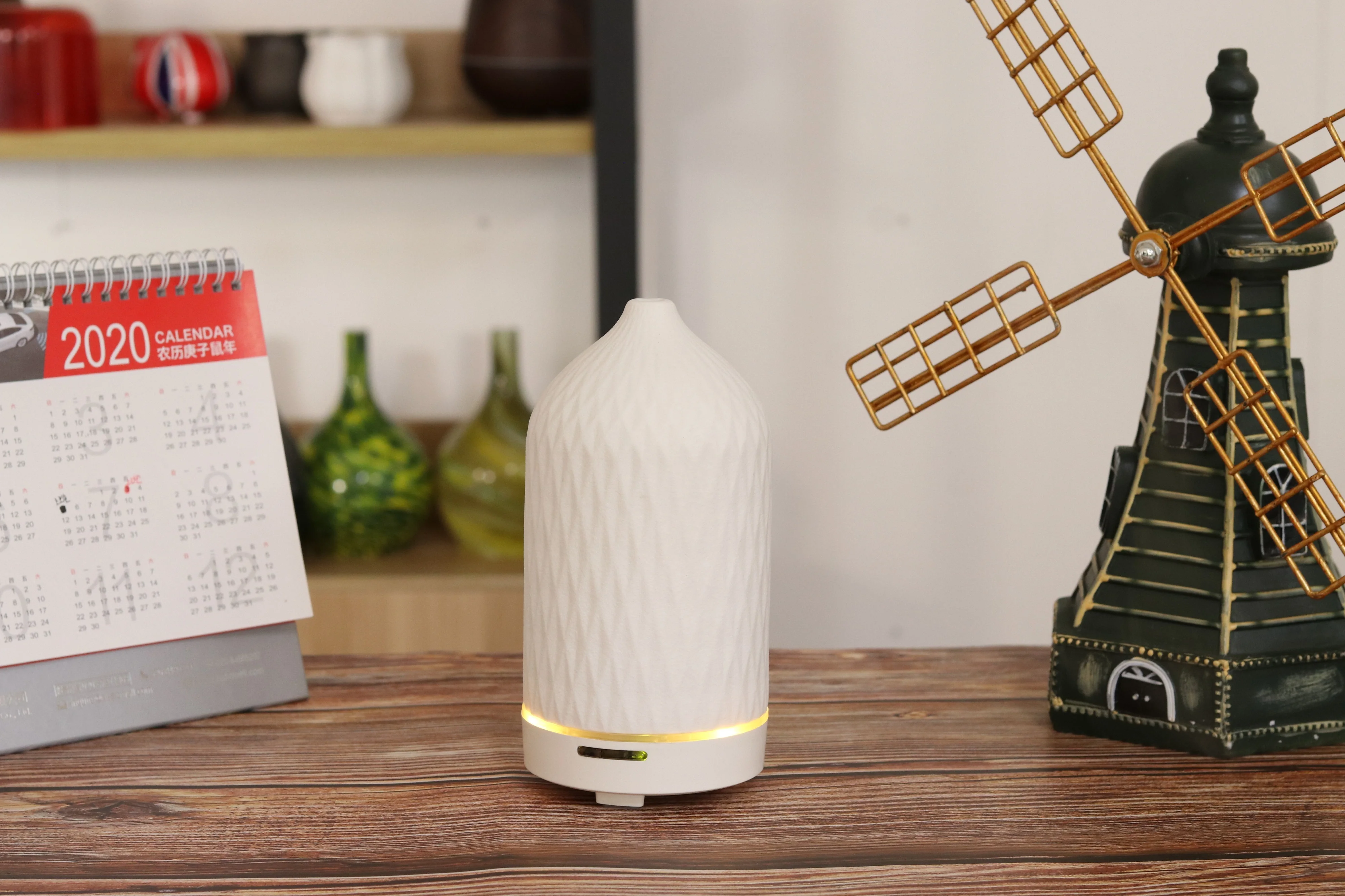 
Essential aroma therapy oil diffuser House decoration ceramic oil flower room diffuser 