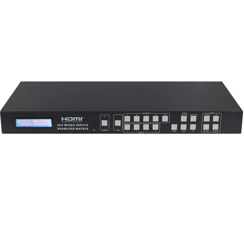 4x4 Video Processing HDMI/VGA/AV Mixed inputs 4x4 matrix switcher