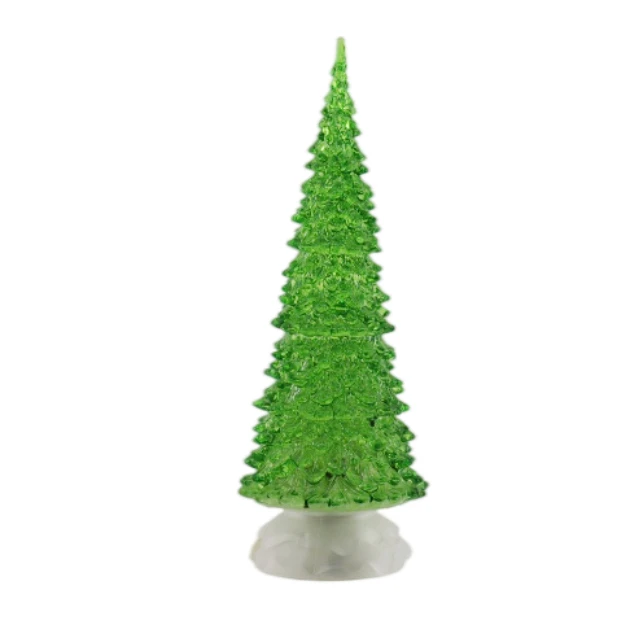 Newest Style Beautiful Handmade 12*12Cm Glass Tree Crafts Home Decorations Christmas Tree With Led Light tree