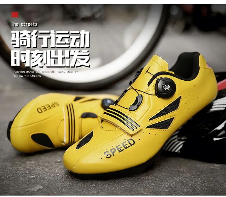 
Bicycle Carbon Mountain Mtb Cycle Cleats Spd Brake Men Racing Road Bike Cycling Shoes 