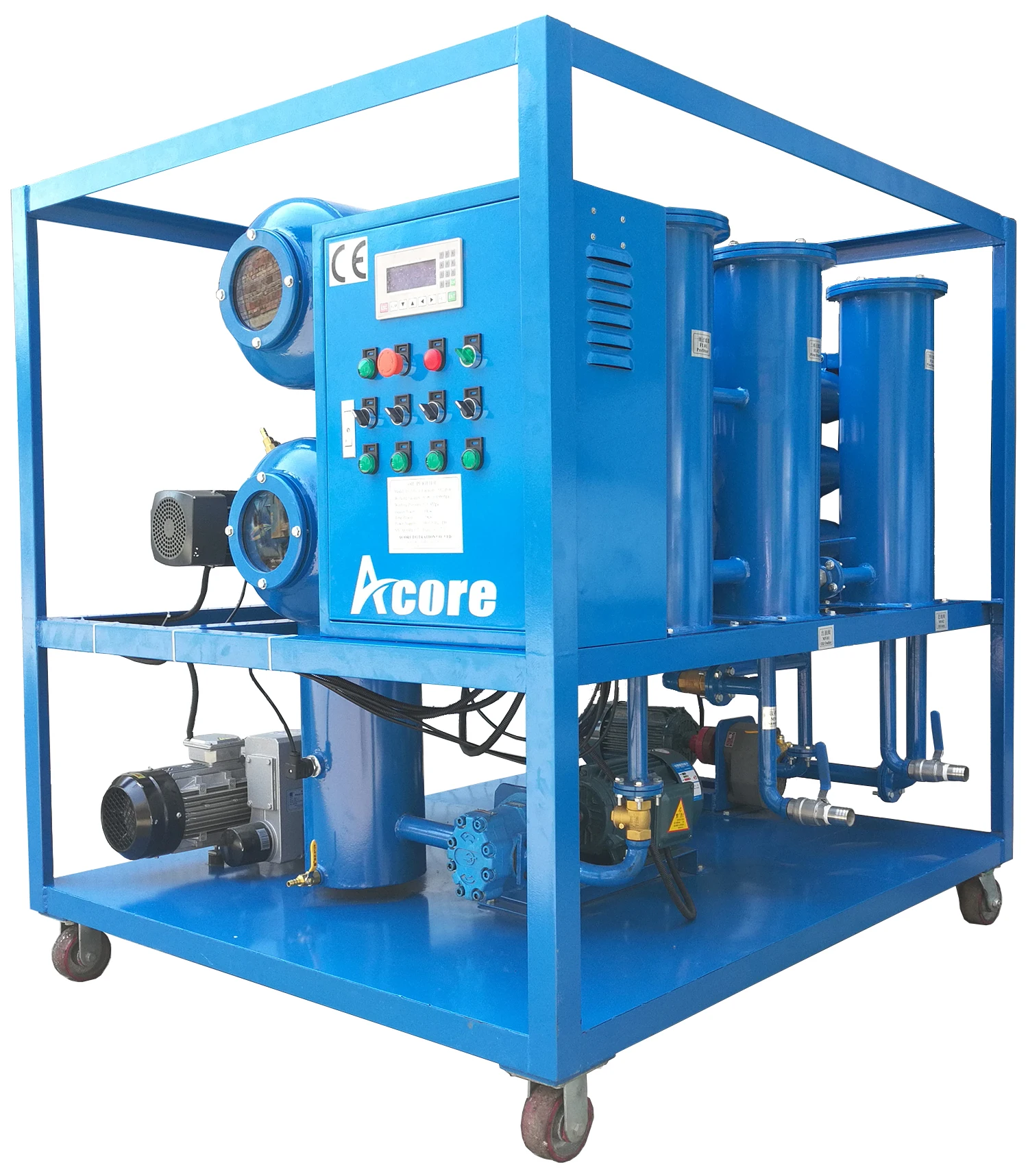 Portable  Waste Lube Oil Purification Plant Lubricant Oil Online Filtering Plant Purifier Filter Machine Processing Systems