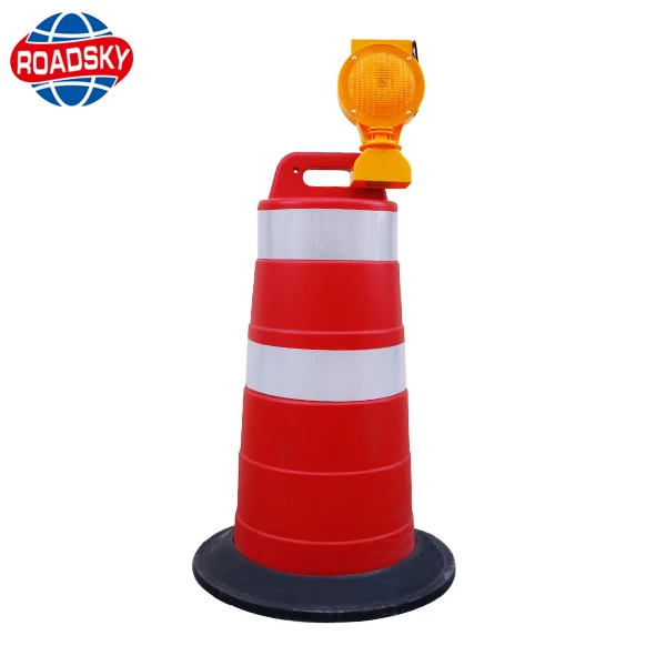 
plastic water filled reflective safety traffic barrier barrel 