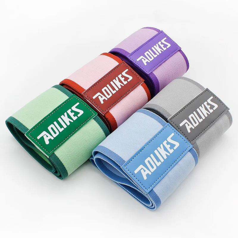Aolikes 2023 New Sports fitness training tension band hip loop elastic band anti slip upgrade yoga band women