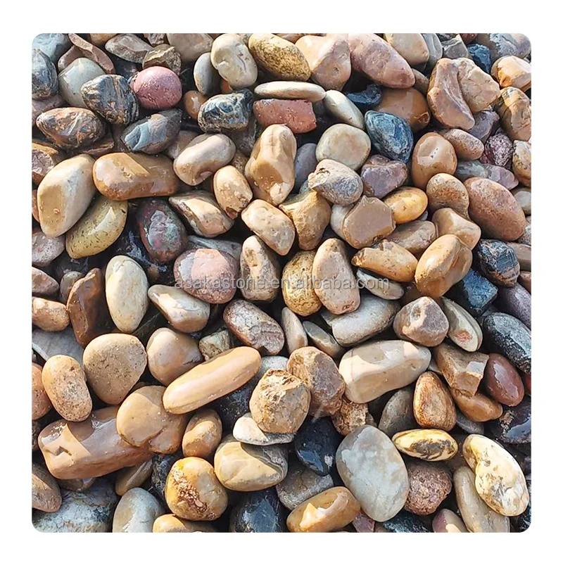 Wholesale Prices Natural Cobbles & Pebbles River Washed Coloured River Stones Pebbles For Park Applications Cobblestones