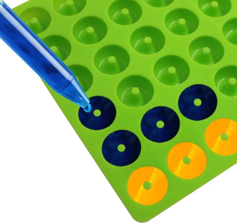 48-Cavity Mini-Doughnut Silicone Candy  Mold Donut Baking Tray