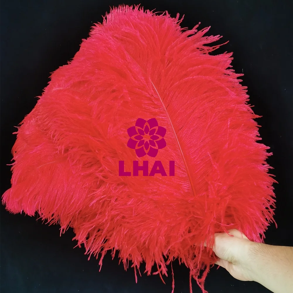 Cheap Bulk  55-60cm White Ostrich Feathers Large Red Ostrich Feathers for Centerpiece Decorations