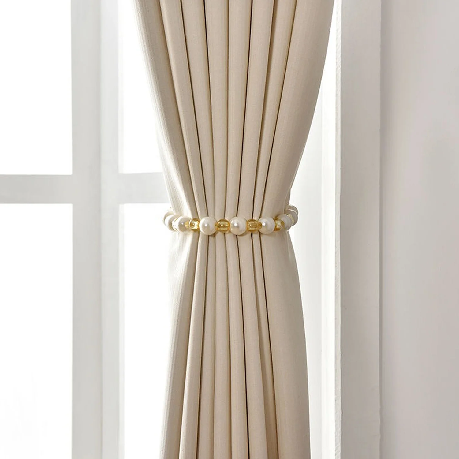 New pearl curtain curtain binding simple creative style binding rope curtain binding room accessories