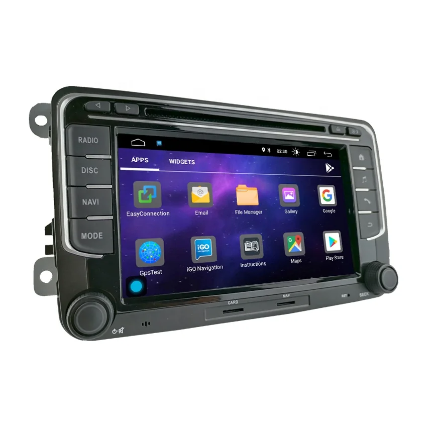 Новый дизайн двойной 2 Din 7 дюймов Android 10 автомобильный DVD-стерео плеер GPS-радио для VW Golf Jetta