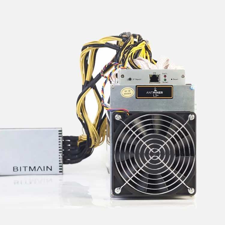 95% new Ltc miner Block Chain L3+ 504Mh/s with Power Supply Scrypt bitmain Antminer used l3+ miner