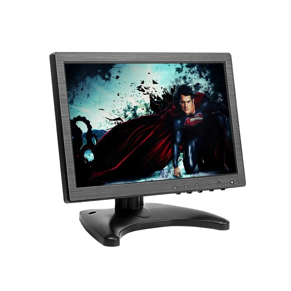 10 дюймов IPS монитор 1280x800 пикселей с HD/VGA/AV/BNC/USB Reader