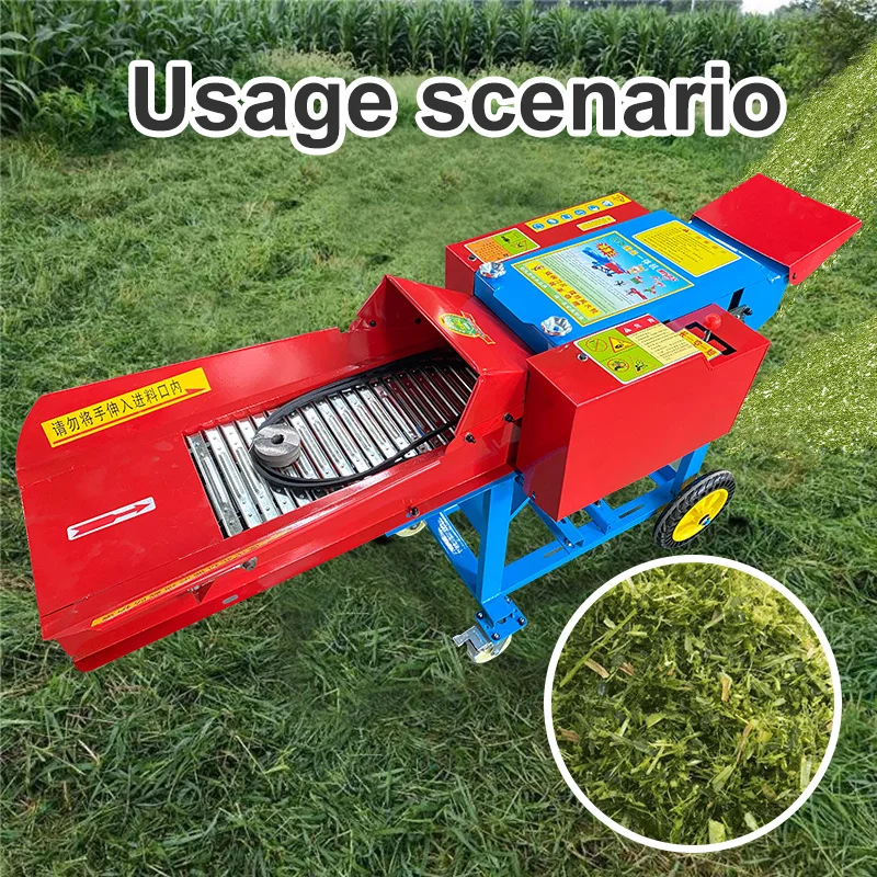 Sale 9z-1.5 Straw Dairy Farm Electric Grass Cutter Feed Chaff Cutter Machine Small Mini Grass Animal Provided 45 Henan 6 Months