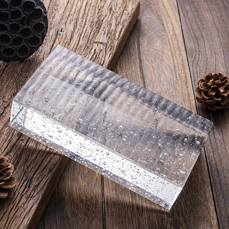 50*100*200mm Rectangular Glass Bricks Building Glass Clear Transparent Glass Block For Building Decoration