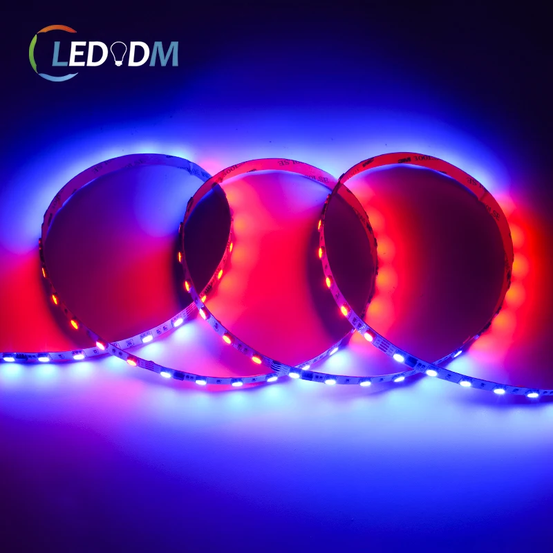 Прочная светодиодная Пиксельная полоса externl smd5050 rgb IC TM1934 60 светодиодов/м 12 В/24 В