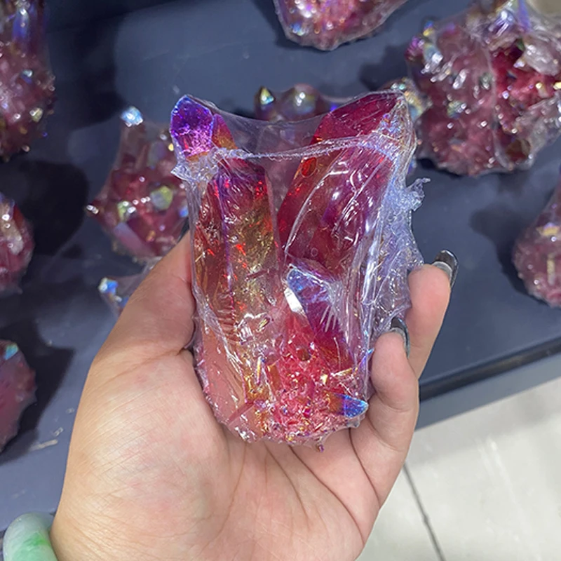 Natural Green Quartz Mineral Crystal Clusters Hot Selling Apophyllite Cluster Large Crystal Clusters