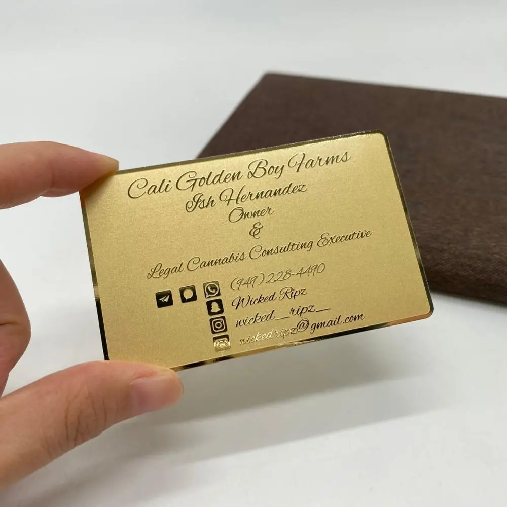 DU metal engraved card