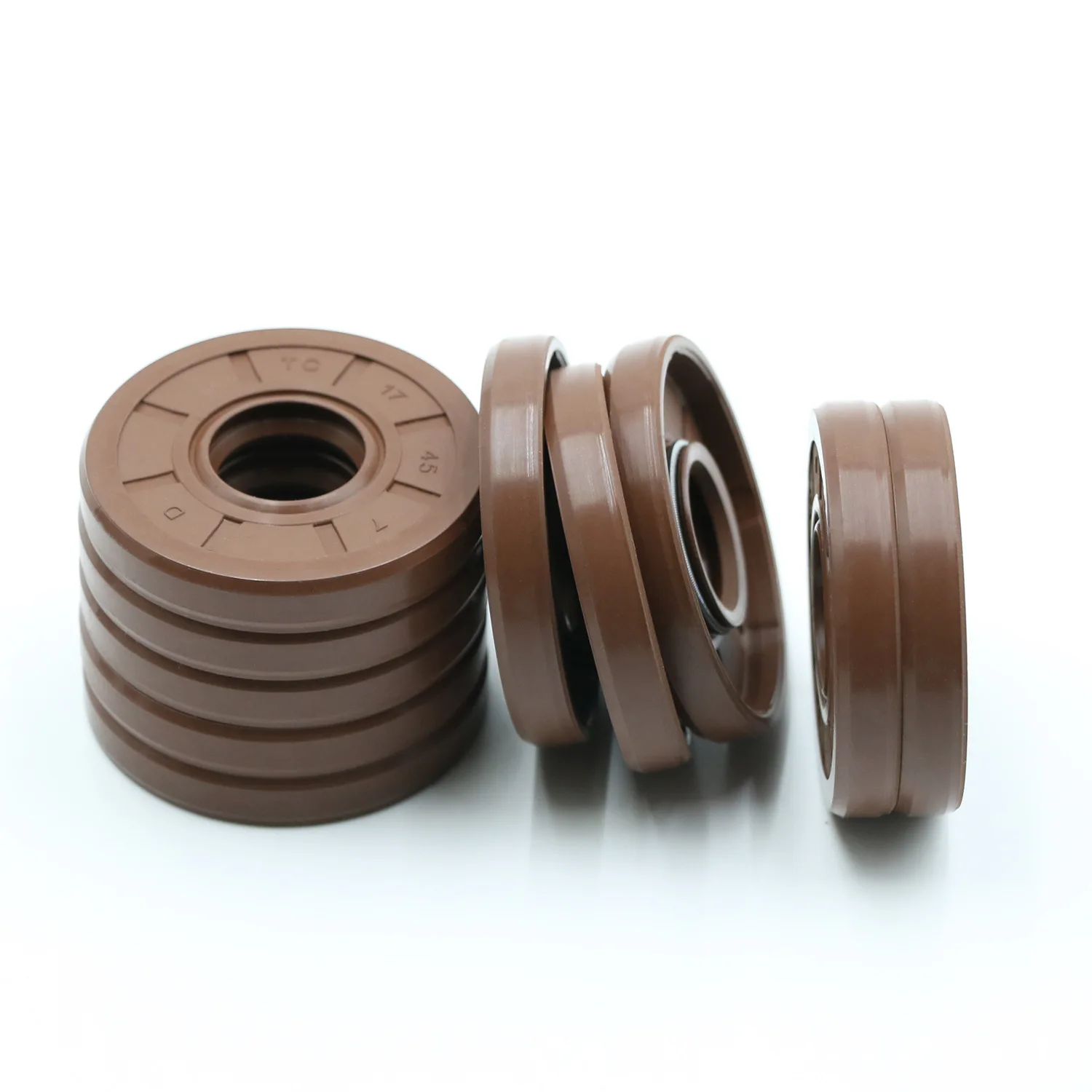 NBR FKM Black Brown Red Double Lip Slingle Lip oil seal Rubber EPDM HNBR tc skeleton oil seal