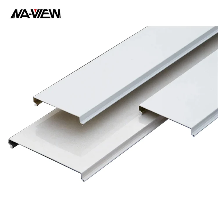 aluminium stretch ceiling strips white c-shaped aluminum strip drop ceiling for shopping mall