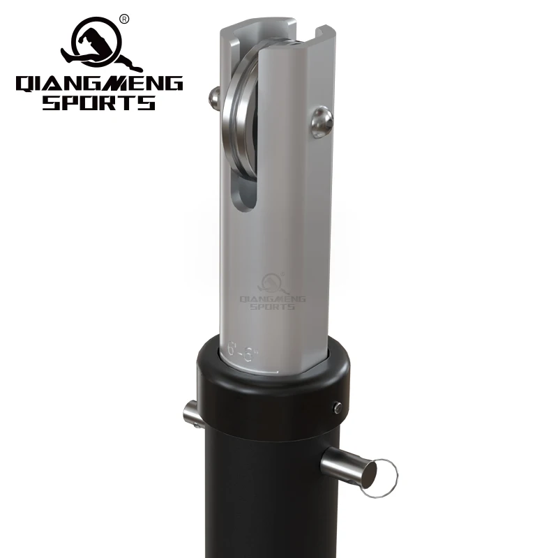 Aluminum volleyball post spring bolt is convenient to lift and lower, professional and high-quality volleyball poles