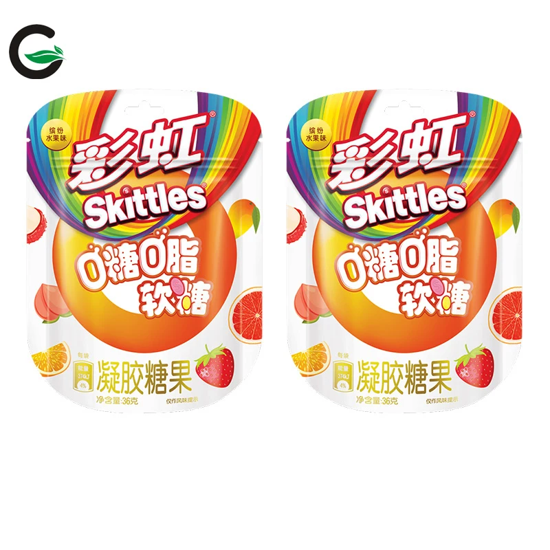 New 36g Skiittle Air Jelly Gummy Candy Flower and Fruity Flavored in Bag Packaging From China