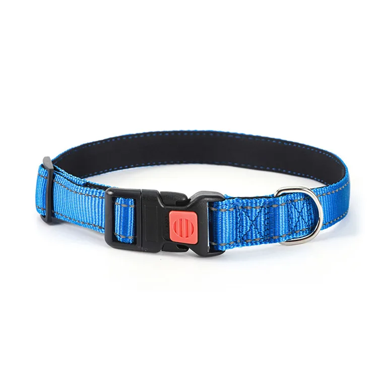 Soft Neoprene Padded Breathable Adjustable Nylon Reflective Dog Collars for Small Medium Large Dogs