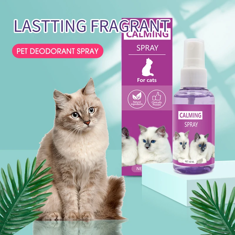 60ml/100ml Organic Natural Calming Spray for Dogs and Cats with Essential Oil Pet Supplies
