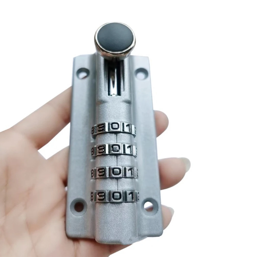 Combination Bolt Lock 4 Digit Combination Sliding Bolt Door Lock