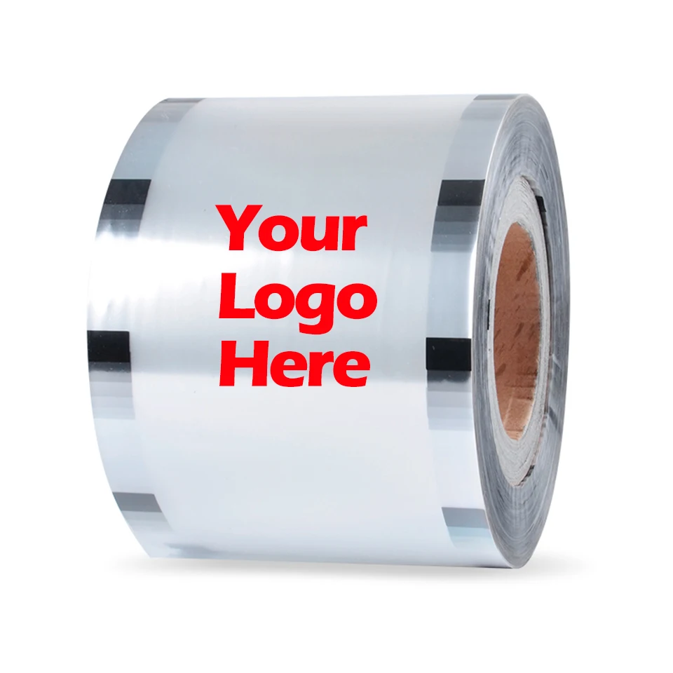 F9095-C Custom Logo Printed Boba Cup Sealing Films, Plastic Paper Material for Boba Cup Sealing Machines