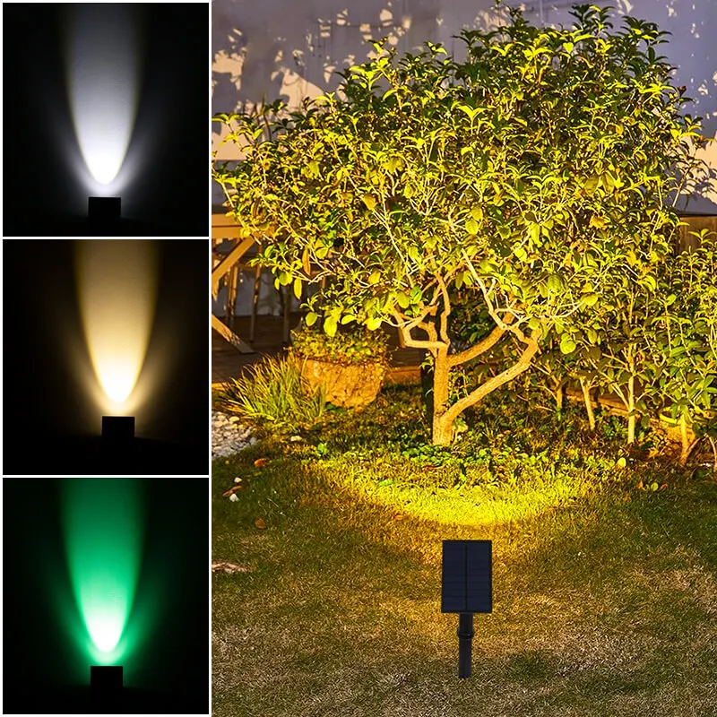 Led Solar Lawn Light Waterproof Patio Tree Decor Garden Spot Light Pathway Yard Landscape Rgb Led Solar Spotlight Outdoor
