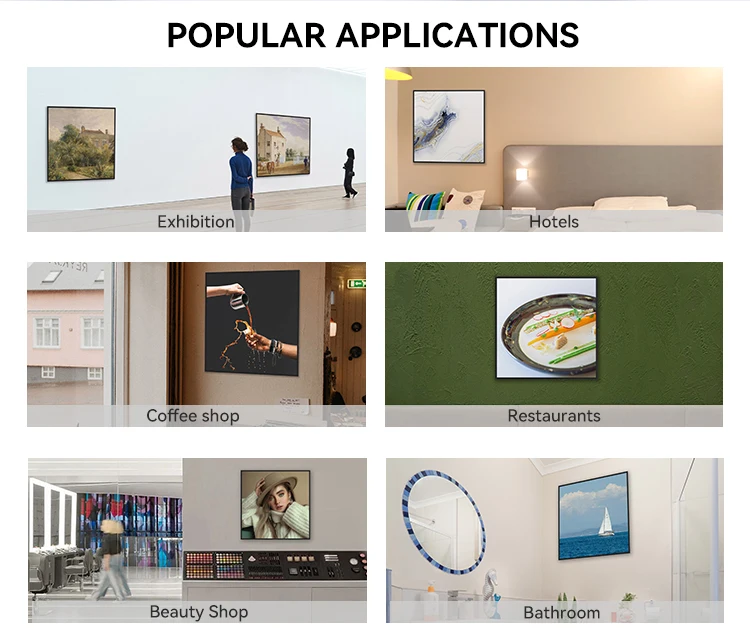 Lcd display square digital signage 1920x1920 square display boe 500nit square screen lcd monitor