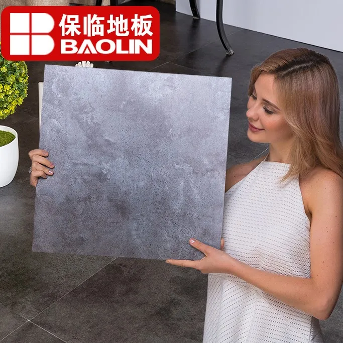  Baolin Indoor Luxury Floor Waterproof Fireproof Vinyl Virgin Material Tile Flooring Self