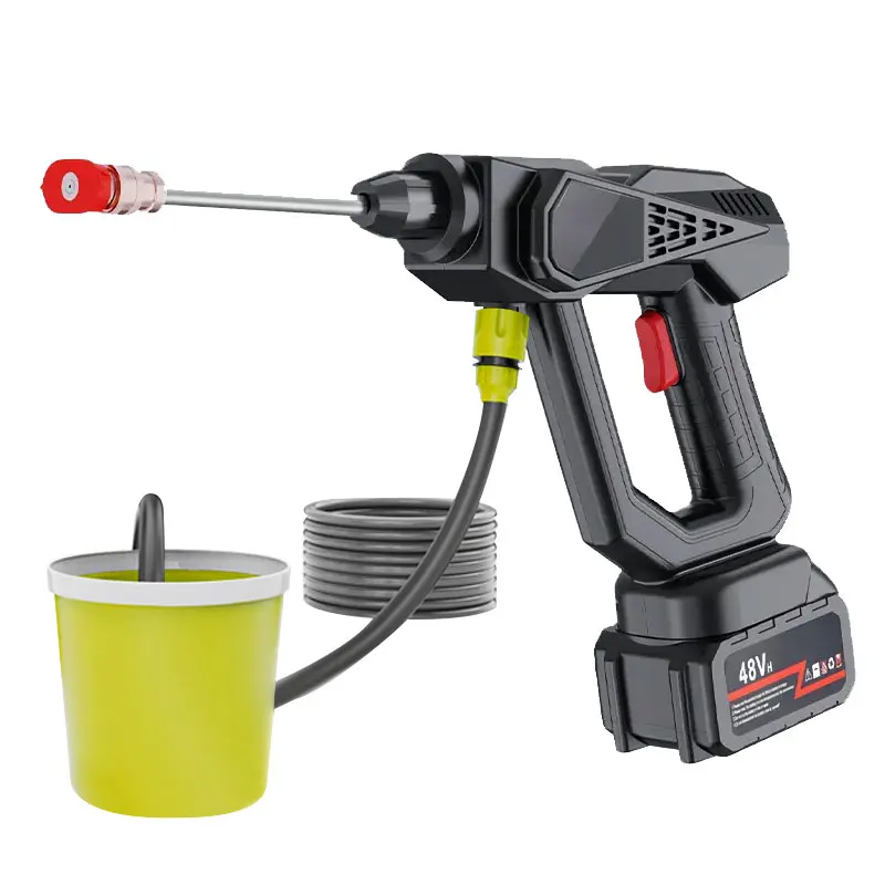 ogas Cordless Portable High Pressure Electric Car Washer Gun With 48V Rechargeable Battery Power Car Wash Foam Gun