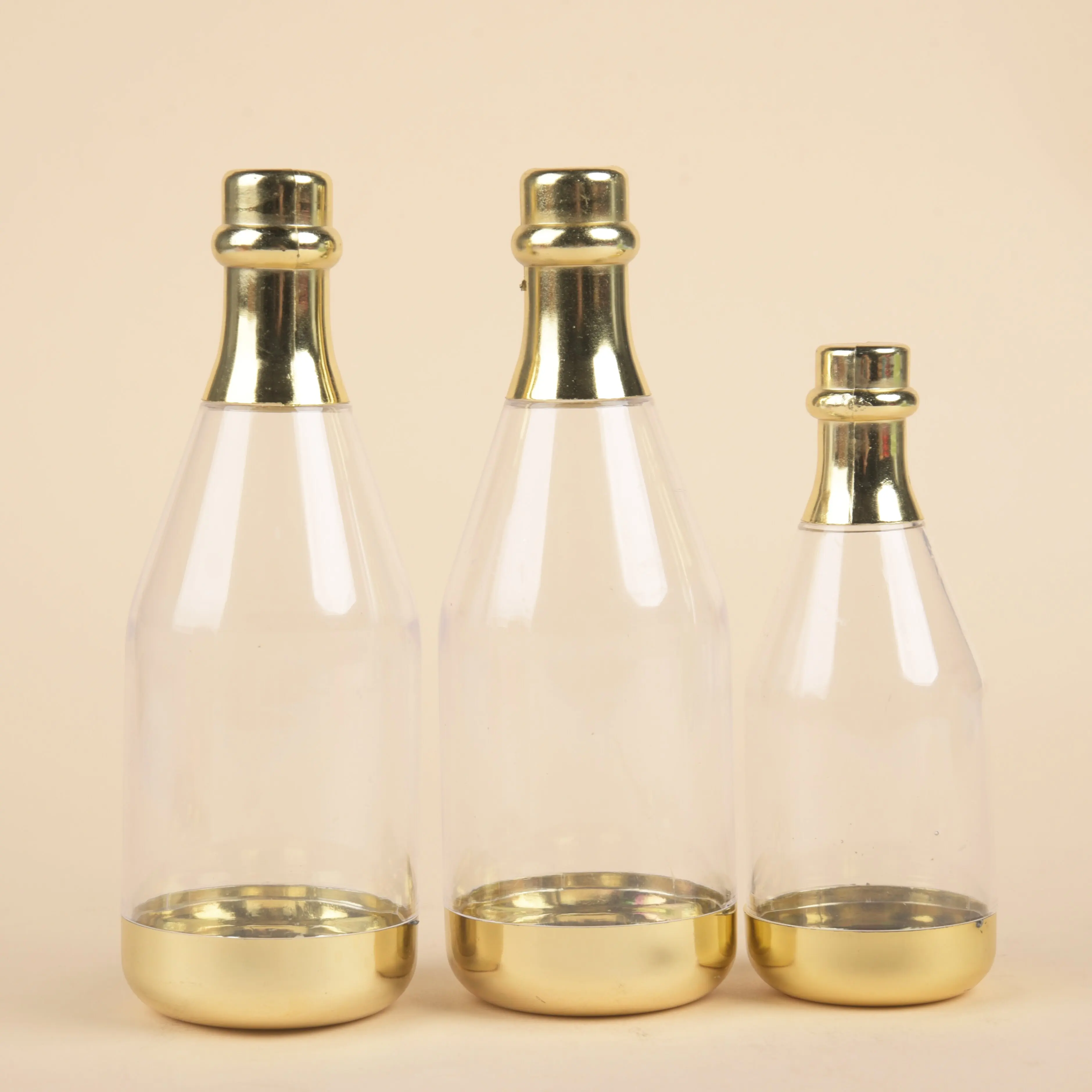 Champagne bottle Christmas candy box Transparent small wine bottle Halloween candy box Souvenir