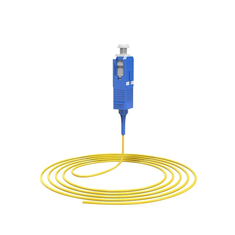Factory Direct Fiber Pigtail G655 Om4 Single Mode Simplex Optic Cable SC LC ST FC Connectors