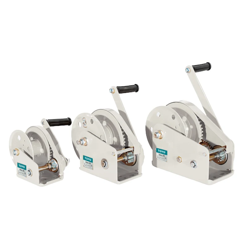 High Quality Chinese Manufacturer Mini Aluminum Brake Pulling 1 3 5 Ton portable and durable Manual Hand Winch