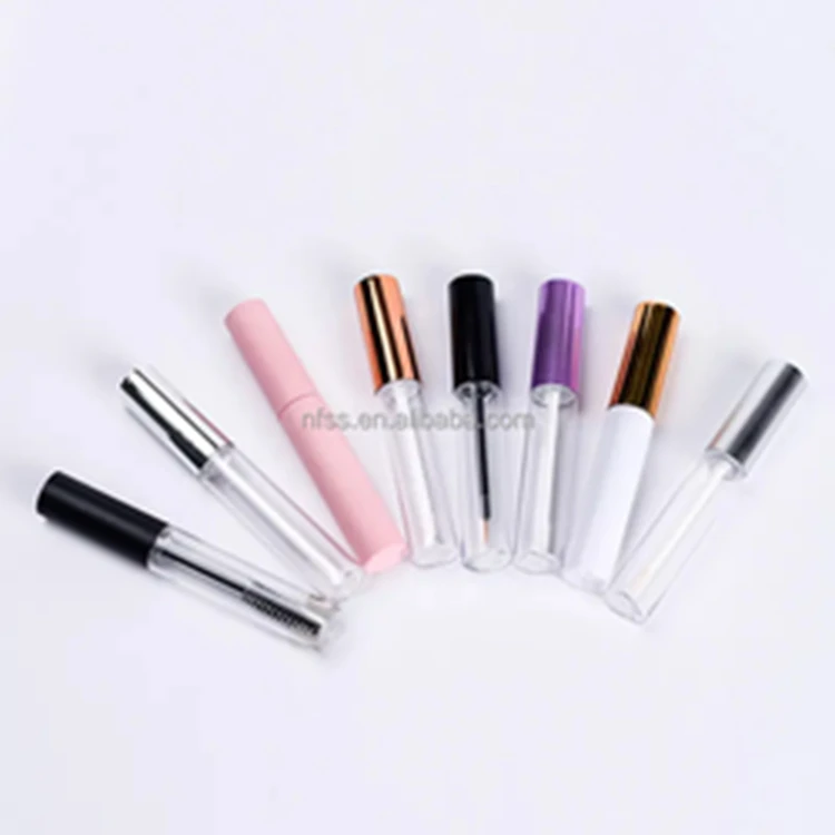 Custom Mousse Matte Empty Silikon Mascara Wand Canned Lash Glue Bottles Lash Spoolies Bottle Lip Scrub Mud Container With Label