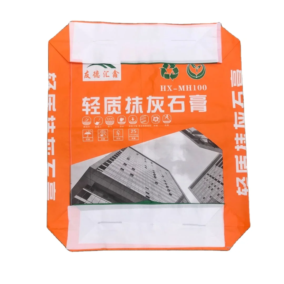 
Hot manufacturer sale recycling PP valve 50kg empty cement paper bag manufacturer price cement bag 