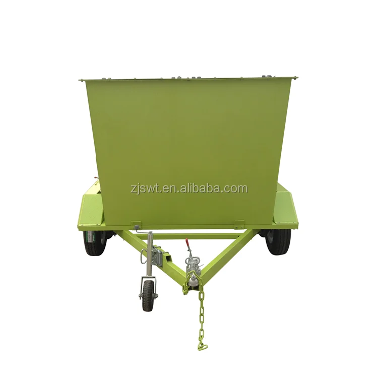 New type of garbage box trailer for clean up and transport garbage