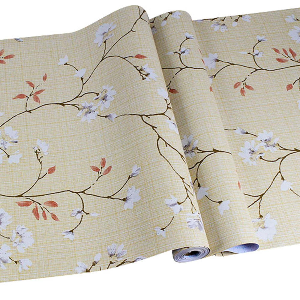 Customized High-quality Wall Stickers Pvc Bedroom TV Background Fabric Floral Wall Coating Wallpaper